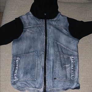 Volcom hooded Jean jacket